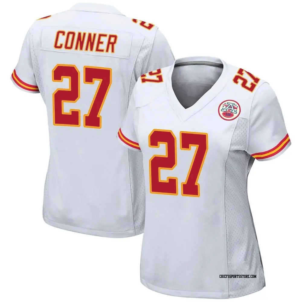 Women's Kansas City Chiefs #27 Chamarri Conner Nike White Limited Jersey
