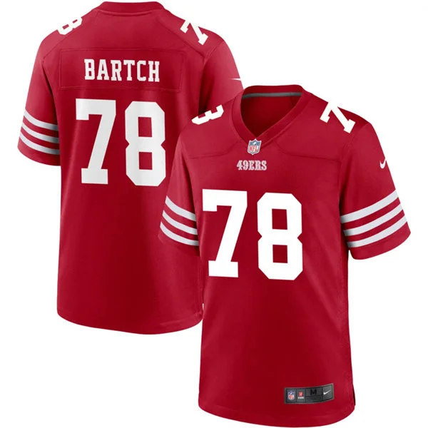 Mens San Francisco 49ers #78 Ben Bartch Nike Scarlet F.U.S.E. Vapor Limited Jersey