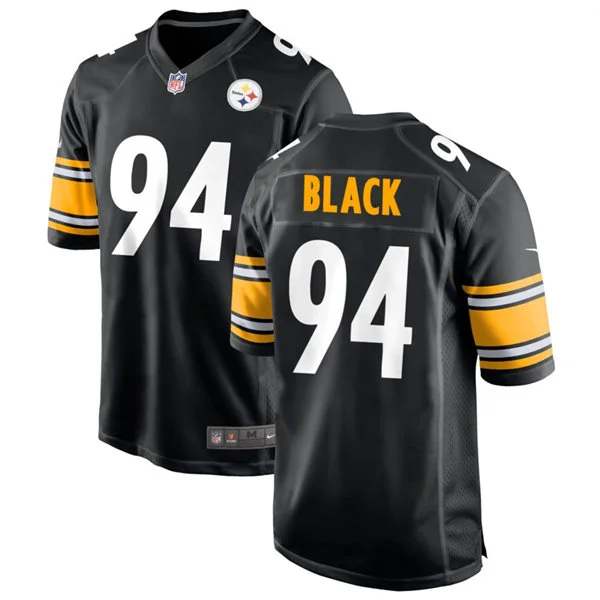 Men's Pittsburgh Steelers #94 Yahya Black Nike Black Vapor F.U.S.E. Limited Jersey