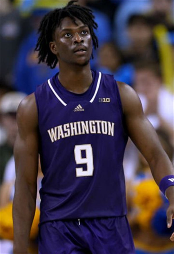 Mens Youth Washington Husky #9 Zoom Diallo2024 BigTen Purple College Basketball Game Jersey