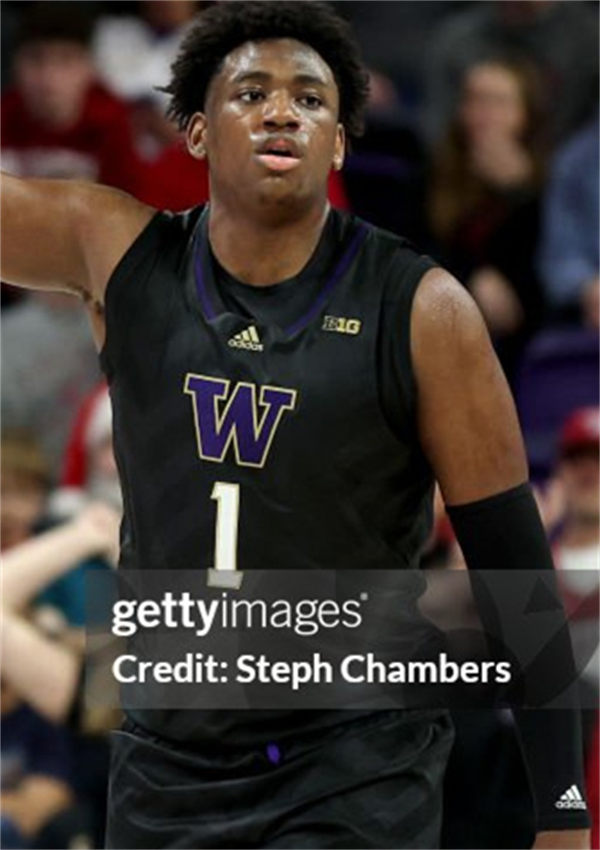 Mens Youth Washington Husky #1 Great Osobor 2024 BigTen Black College Basketball Game Jersey