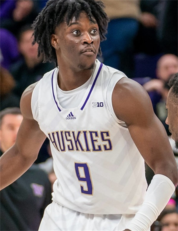 Mens Youth Washington Husky #9 Zoom Diallo 2024 BigTen White College Basketball Game Jersey