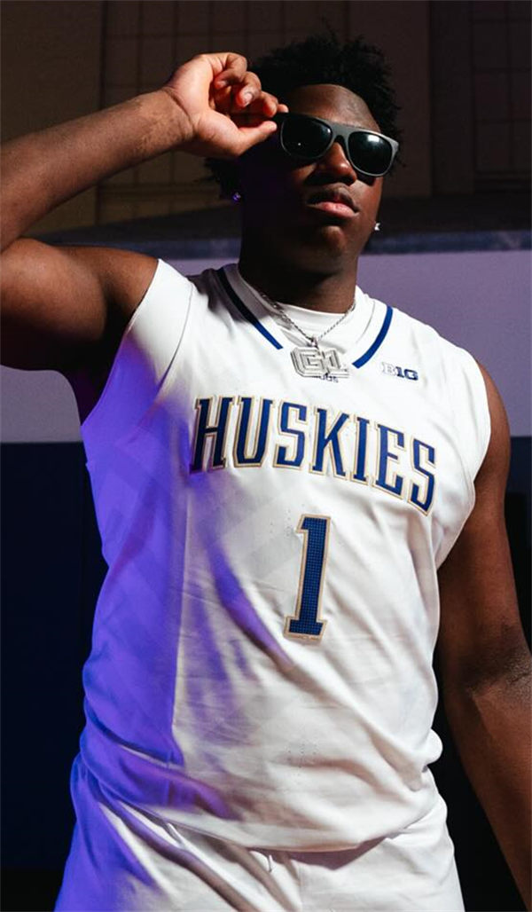 Mens Youth Washington Husky #1 Great Osobor 2024 BigTen White College Basketball Game Jersey