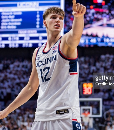 Uconn Huskies #12 Eric Reibe White College Basketball Game Jersey