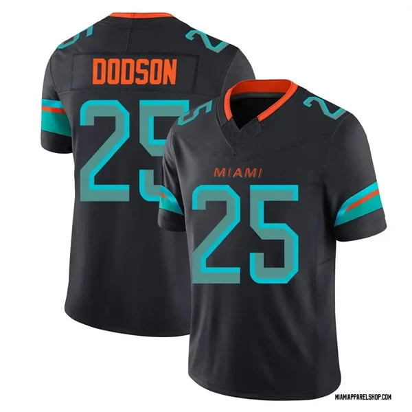 Mens Miami Dolphins#25 Tyrel Dodson Pitch Blue 2025 Rivalries Collection Limited Jersey