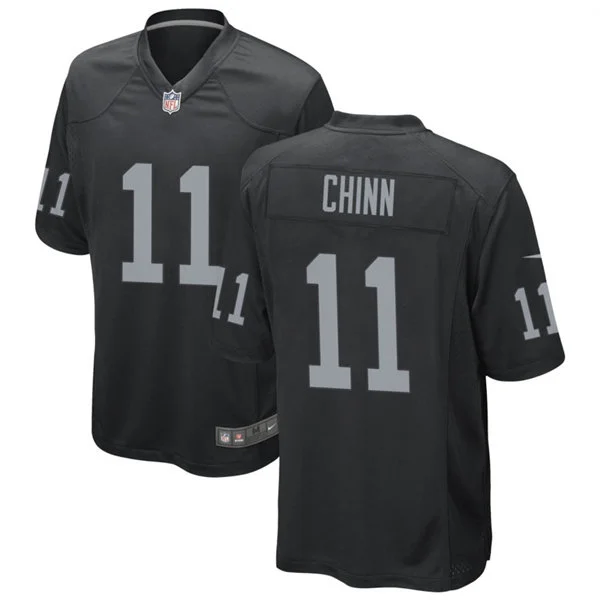 Men's Las Vegas Raiders #11 Jeremy Chinn Nike Black Vapor F.U.S.E. Limited Player Jersey