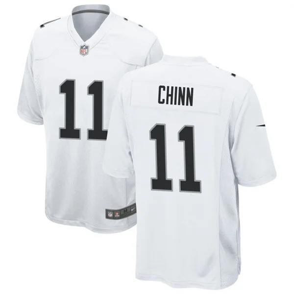 Men's Las Vegas Raiders #11 Jeremy Chinn Nike White Vapor F.U.S.E. Limited Player Jersey