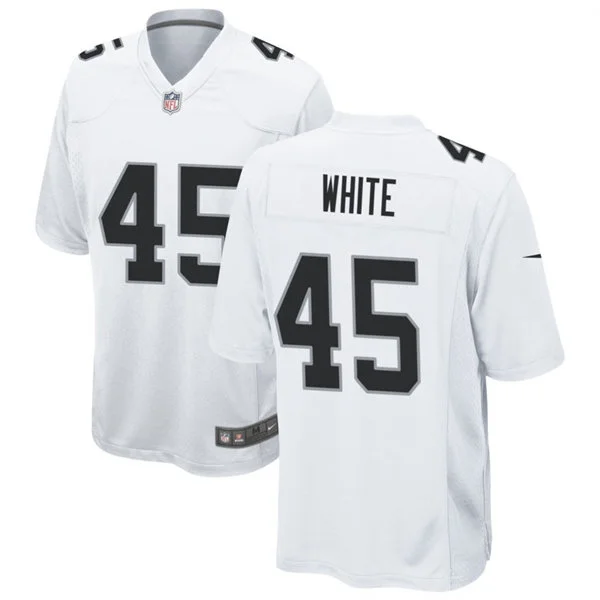 Men's Las Vegas Raiders #45 Devin White Nike White Vapor F.U.S.E. Limited Player Jersey