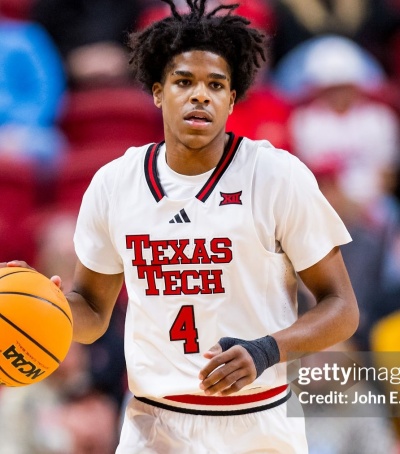 Texas Tech Red Raiders #4 Christian Anderson 2025 White College Basketball Game Jersey
