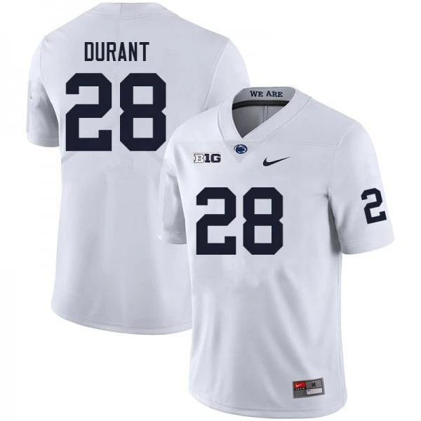 Penn State Nittany Lions #28 Zane Durant Nike White with Name 2025 College Football F.U.S.E. Limited Jersey