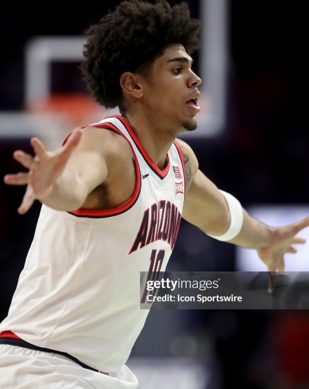 Arizona Wildcats #10 Koa Peat White College Basketball Game Jersey