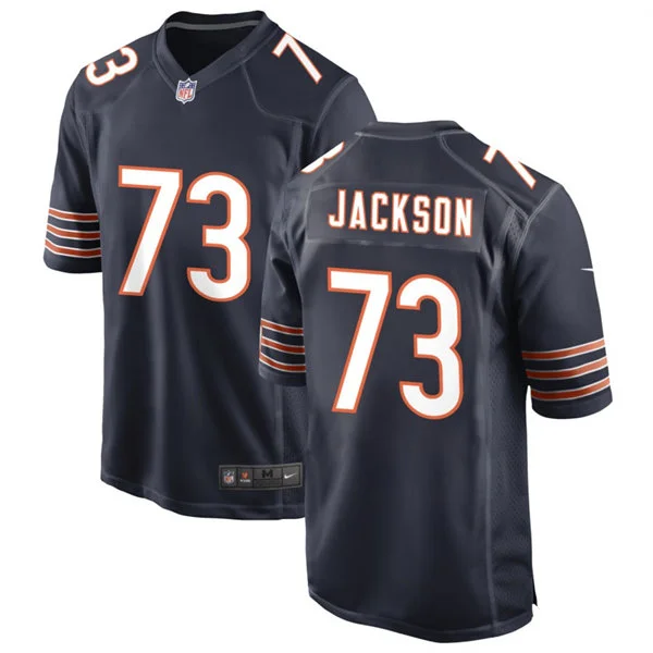 Mens Chicago Bears #73 Jonah Jackson Nike Navy Vapor F.U.S.E. Limited Jersey