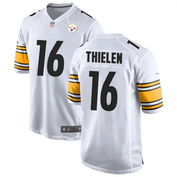 Mens Pittsburgh Steelers #16 Adam Thielen Nike White Vapor F.U.S.E. Limited Jersey