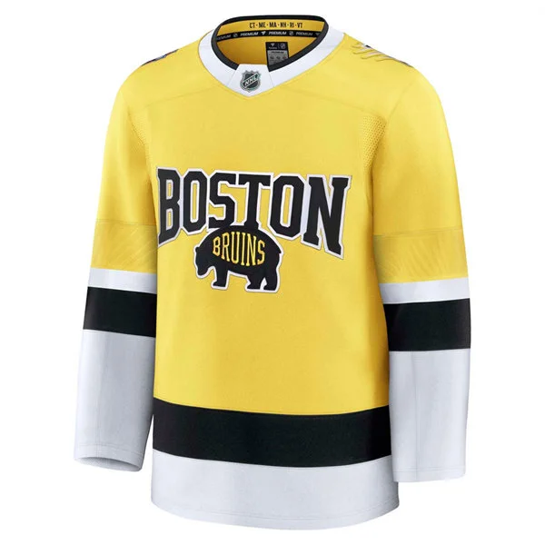 Boston Bruins Custom 2026 Stadium Series Premium Jersey Yellow