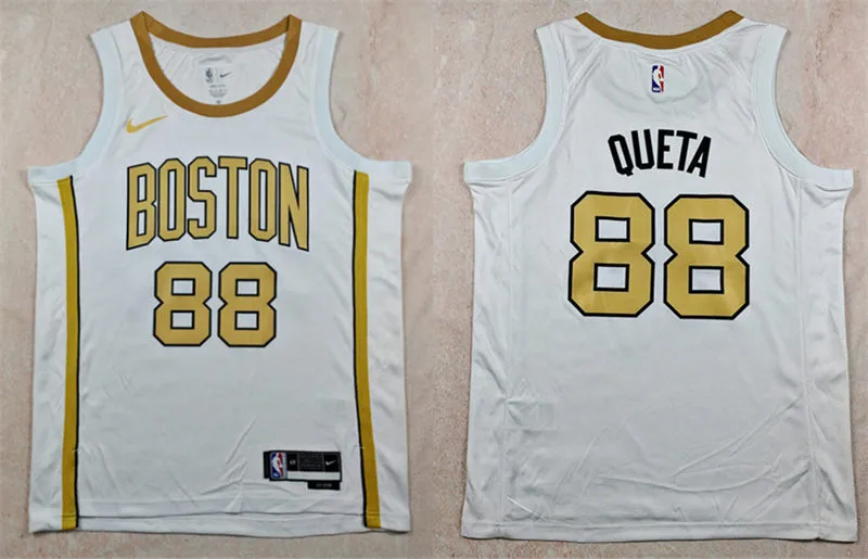 Mens Boston Celtics #88 Neemias Queta 2025-26 White City Edition Swingman Jersey