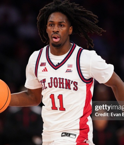 St. John's Red Storm #11 Ian Jackson Adidas 2026 White College Basketball Game Jersey