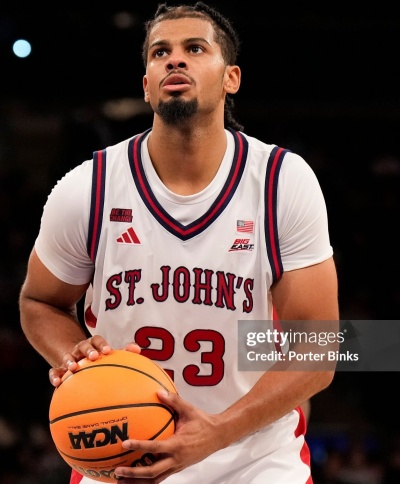 St. John's Red Storm #23 Bryce Hopkins Adidas 2026 White College Basketball Game Jersey