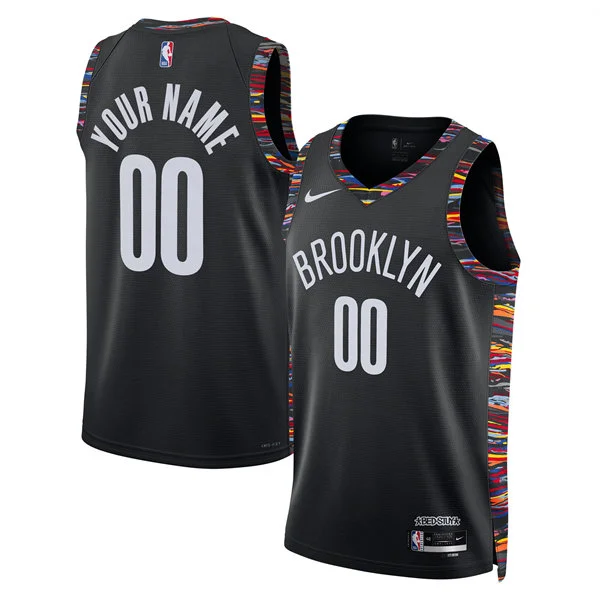 Brooklyn Nets Custom 2025-26 Black City Edition Swingman Jersey