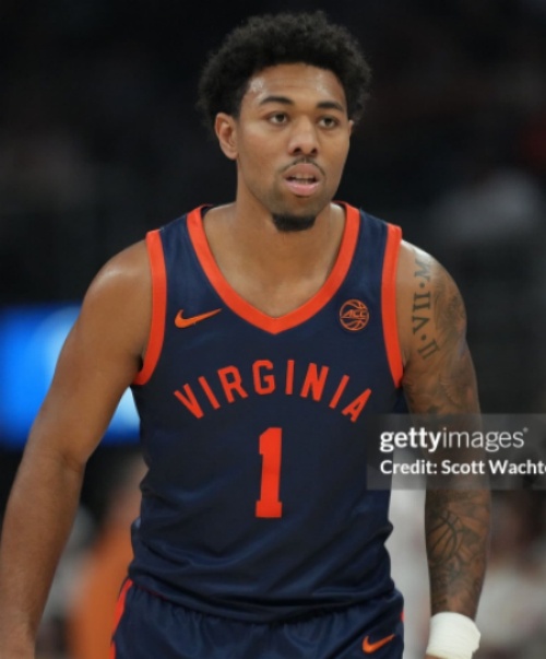 Virginia Cavaliers #1 Malik Thomas Nike 2026 Navy College Basketball Game Jersey