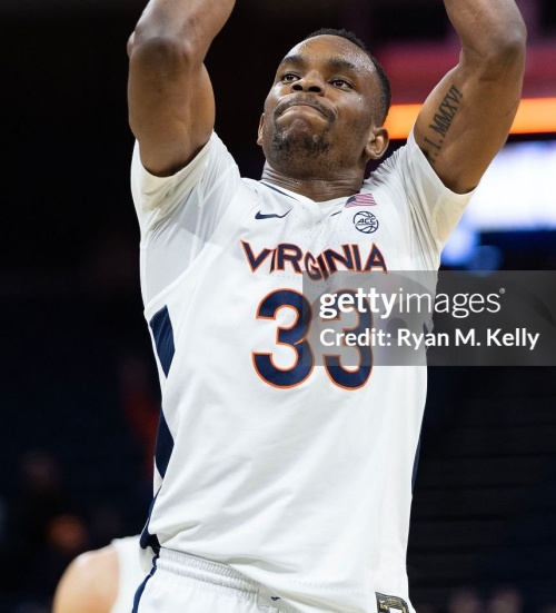 Virginia Cavaliers #33 Ugonna Onyenso Nike 2024-25 White Road College Basketball Game Jersey