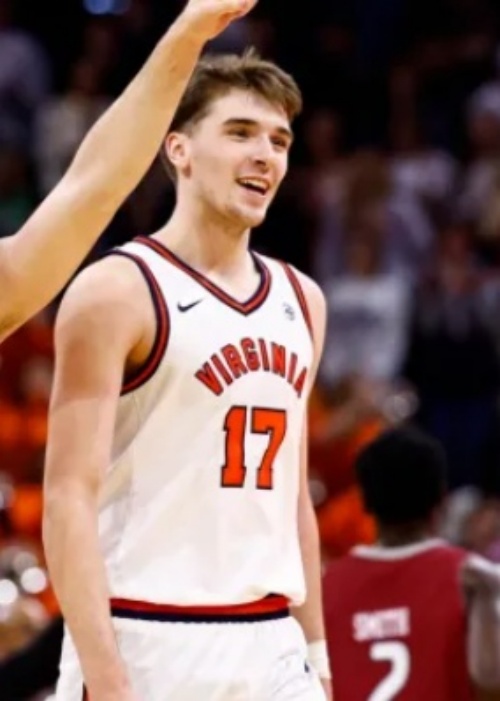 Virginia Cavaliers #17 Johann Grunloh Nike 2026 White  College Basketball Game Jersey