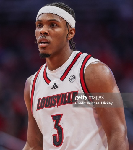 Louisville Cardinals #3 Ryan Conwell 2025 White Black Basketball Game Jersey