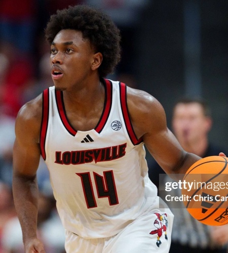 Louisville Cardinals #14 Adrian Wooley 2025 White Black Basketball Game Jersey