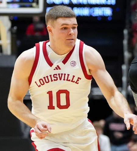 Louisville Cardinals #10 Isaac McKneely 2024 White Red Basketball Game Jersey