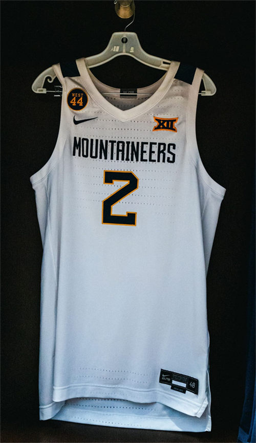 Mens Youth West Virginia Mountaineers #2 Dylan Jay 2025 White Basketball Game Jersey
