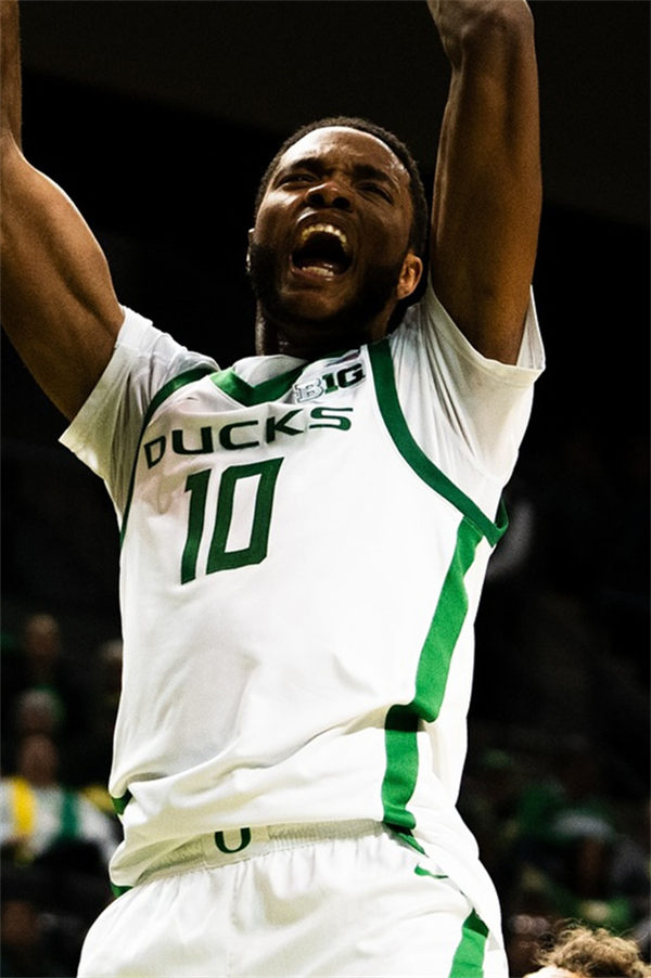 Men's Youth Oregon Ducks #10 Kwame Evans Jr. 2025 BIG 10 White Basketball Game Jersey