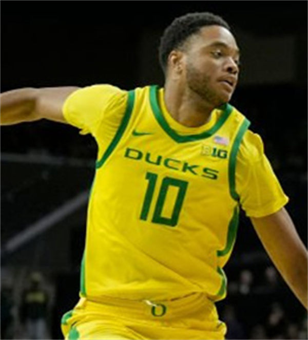 Men's Youth Oregon Ducks #10 Kwame Evans Jr. 2025 BIG 10 Yellow Basketball Game Jersey