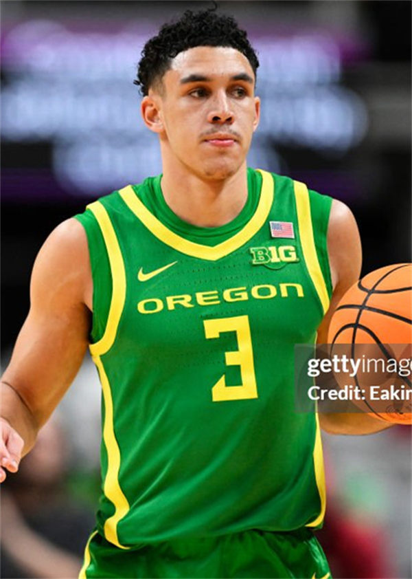 Men's Youth Oregon Ducks #3 Jackson Shelstad 2025 BIG 10 Green Basketball Game Jersey