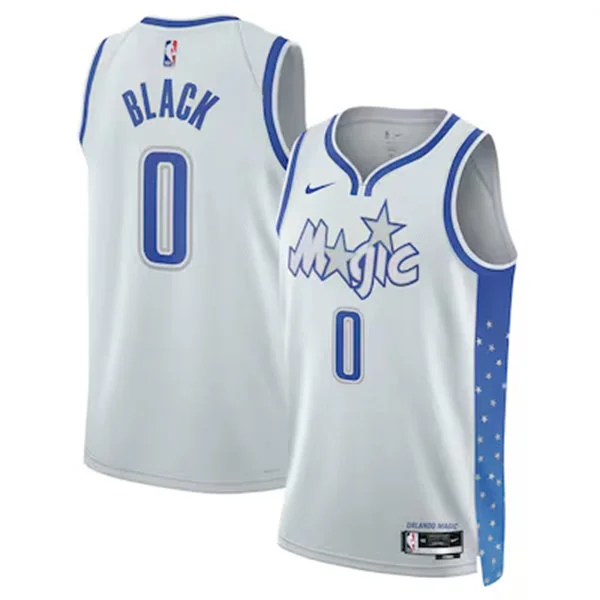 Men's Orlando Magic #0 Anthony Black 2025-26 Silver City Edition Swingman Jersey
