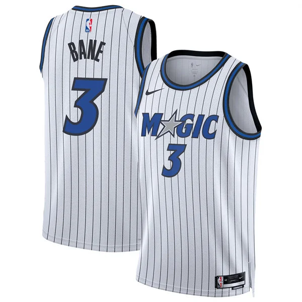 Men's Orlando Magic #3 Desmond Bane 2025-26 White Association Edition Swingman Jersey