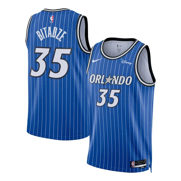 Men's Orlando Magic #35 Goga Bitadze 2025-26 Blue Icon Edition Swingman Jersey