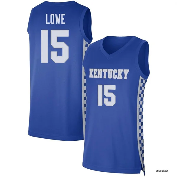 Kentucky Wildcats #15 Jaland Lowe Royal with pattern Basketball Limited Jersey