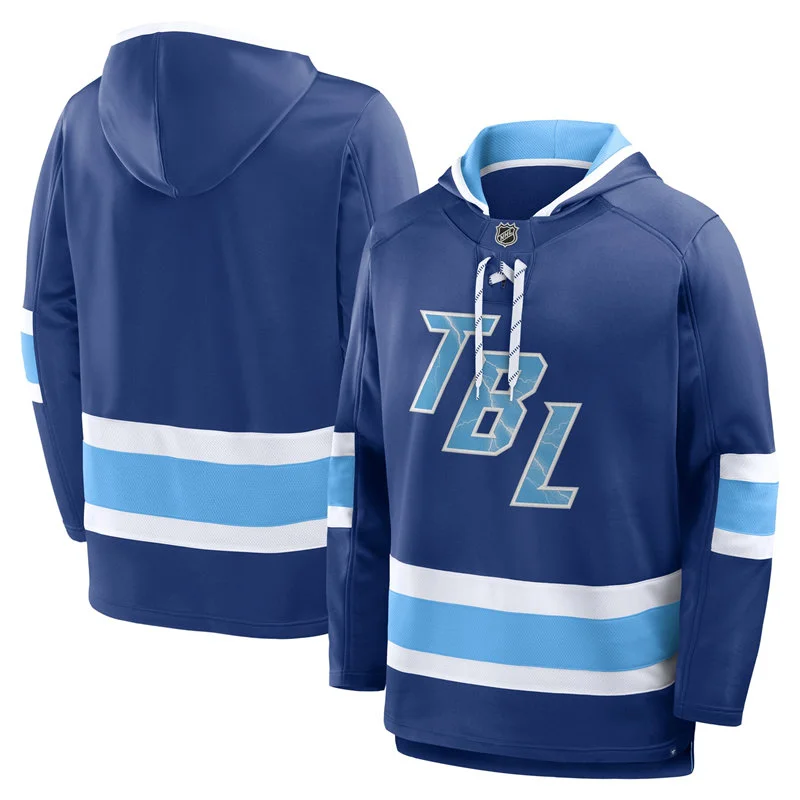 Tampa Bay Lightning Fanatics 2026 NHL Stadium Series Lace Up Hoodie - Blue