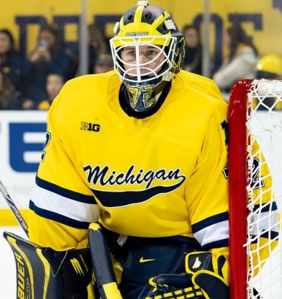 Michigan Wolverines #72 Jack Ivankovic 2025-26 Maize Hockey Game Jersey