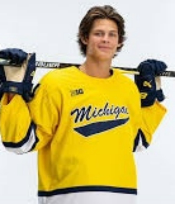Michigan Wolverines #44 Will Horcoff 2025-26 Maize Hockey Game Jersey