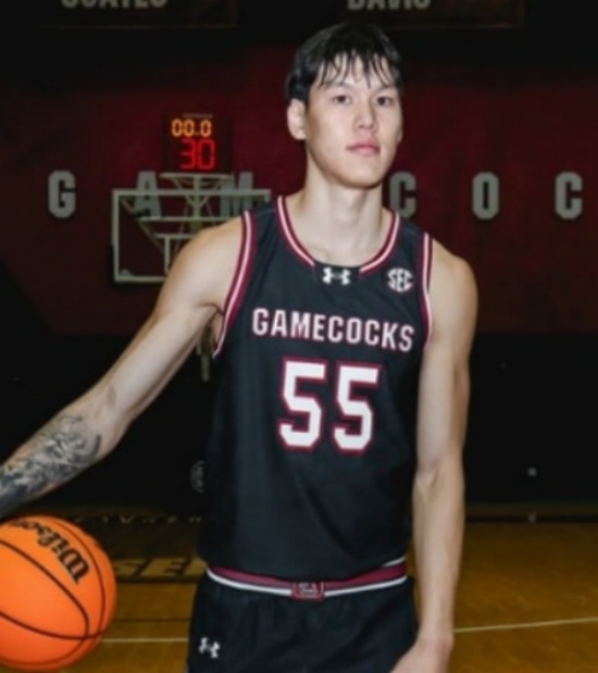 South Carolina Gamecocks #55 Mike Sharavjamts 6 Jamarii Thomas College basketball 2023 Game Jersey Black