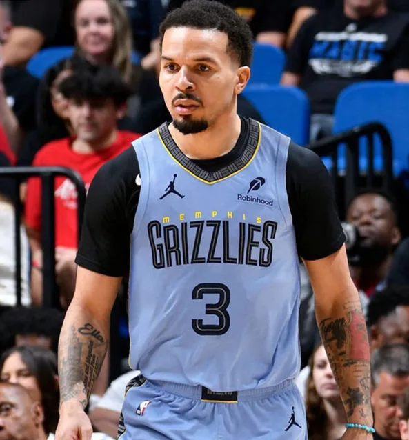 Mens Memphis Grizzlies #3 Kentavious Caldwell-Pope Light Blue Statement Edition Swingman Jersey