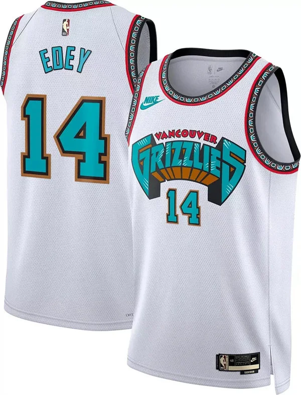 Mens Memphis Grizzlies #14 Zach Edey 30TH Anniversary Classic Edition Swingman Jersey