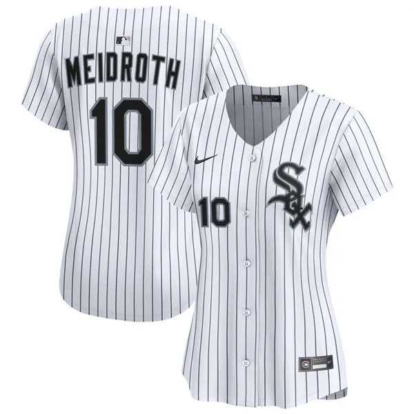 Womens Chicago White Sox #10 Chase Meidroth White Limited Jersey