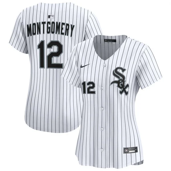 Womens Chicago White Sox #12 Colson Montgomery White Limited Jersey
