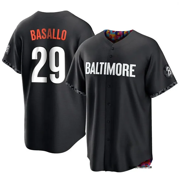 Mens Baltimore Orioles #29 Samuel Basallo Nike Black City Connect Limited Jersey