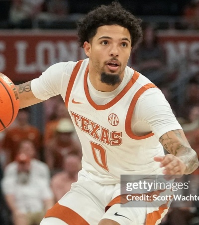 Texas Longhorns #0 Jordan Pope 2025 SEC White College Basketball Game Jersey