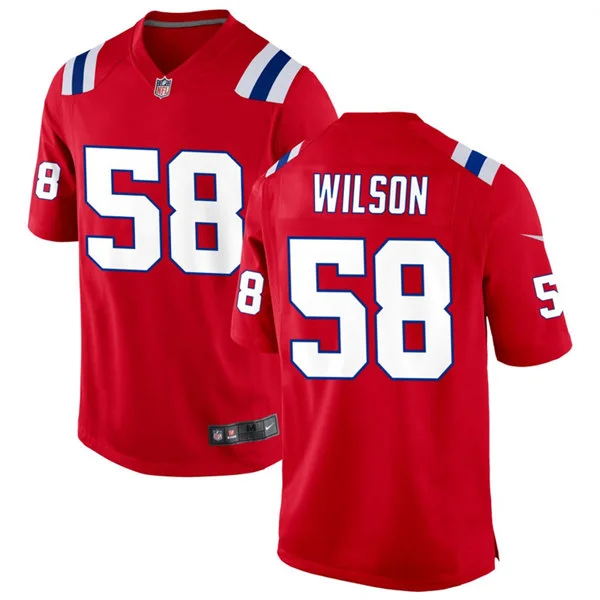 Mens New England Patriots #58 Jared Wilson Nike Red Alternate Vapor F.U.S.E. Limited Jersey