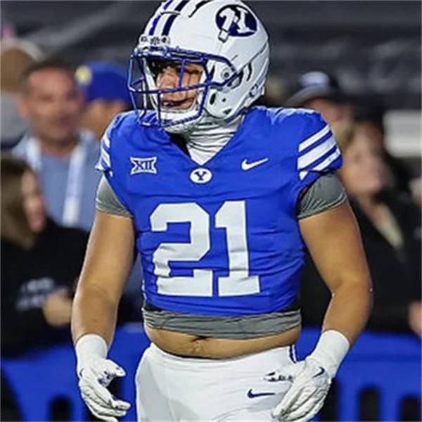 BYU Cougars #21 Enoch Nawahine Royal College Football Game Jersey