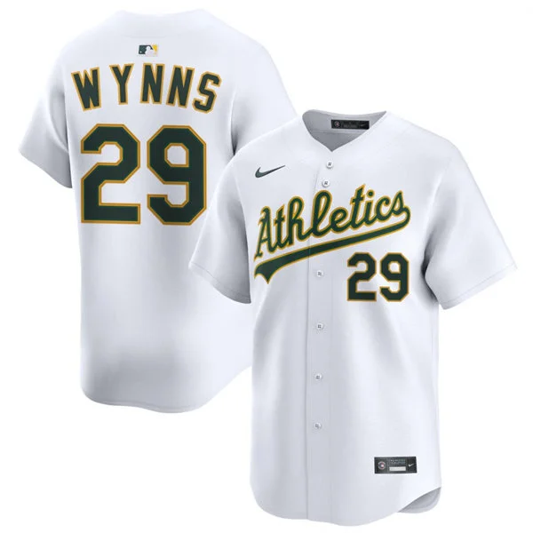 Men's Athletics #29 Austin Wynns Nike 2026 White Home Limited Jersey