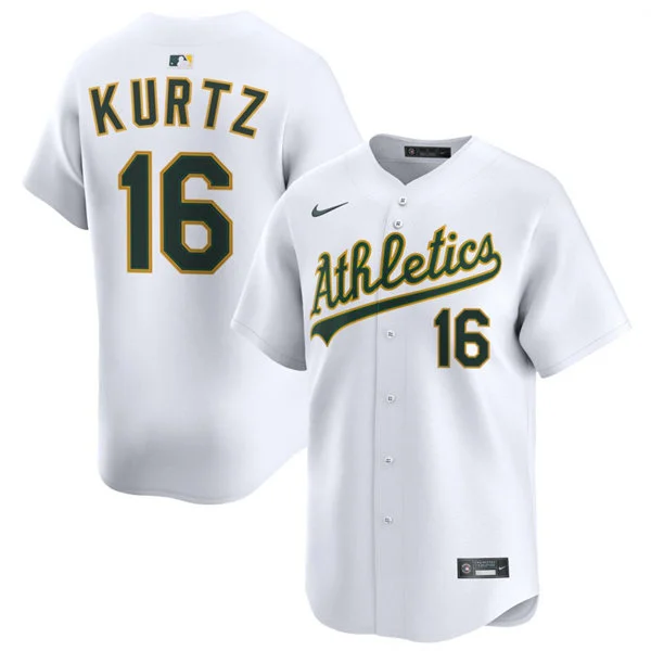 Men's Athletics #16 Nick Kurtz Nike 2026 White Home Limited Jersey